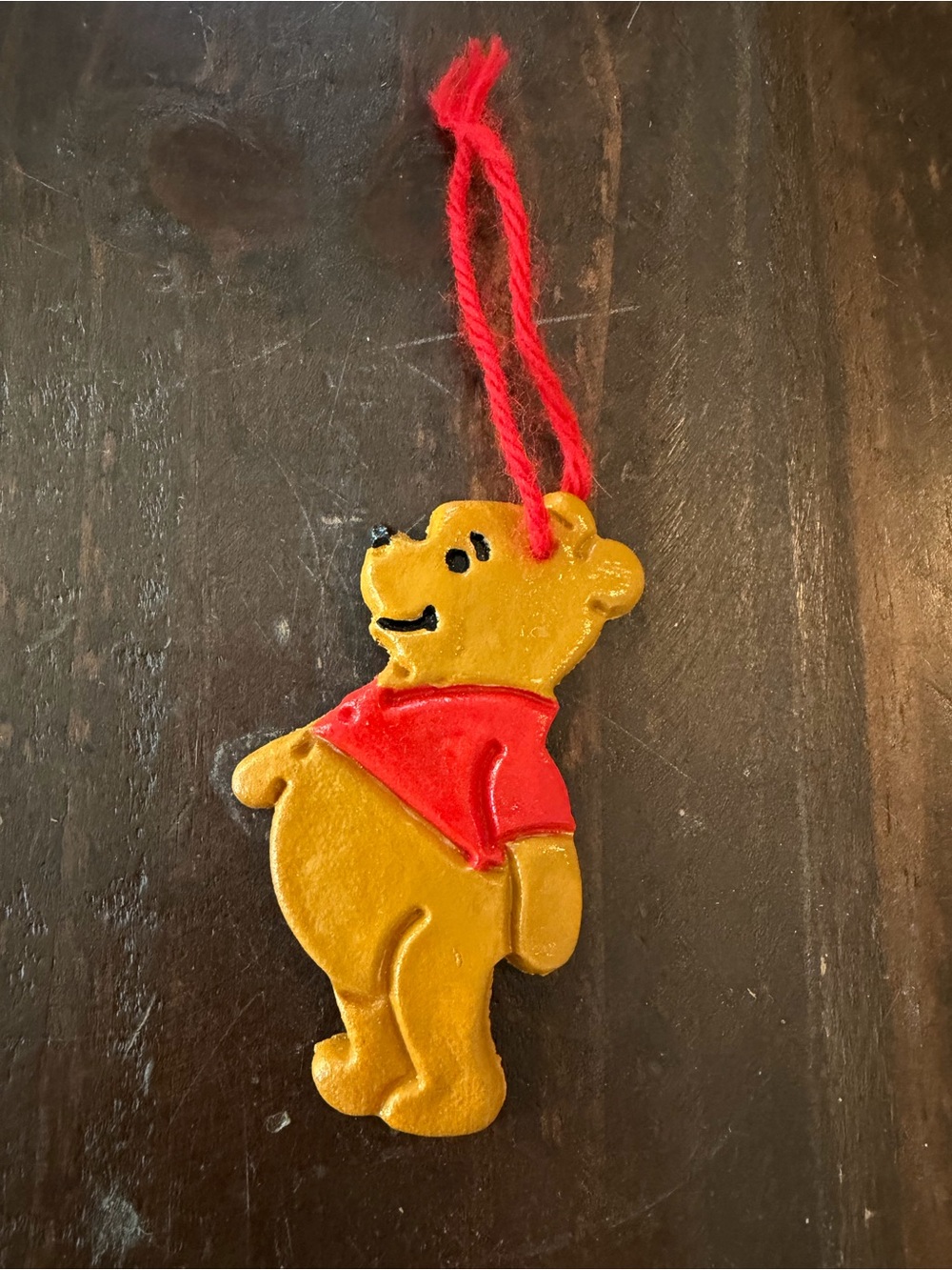 VTG HandMade 3” Winnie the Pooh Hanging Ornament